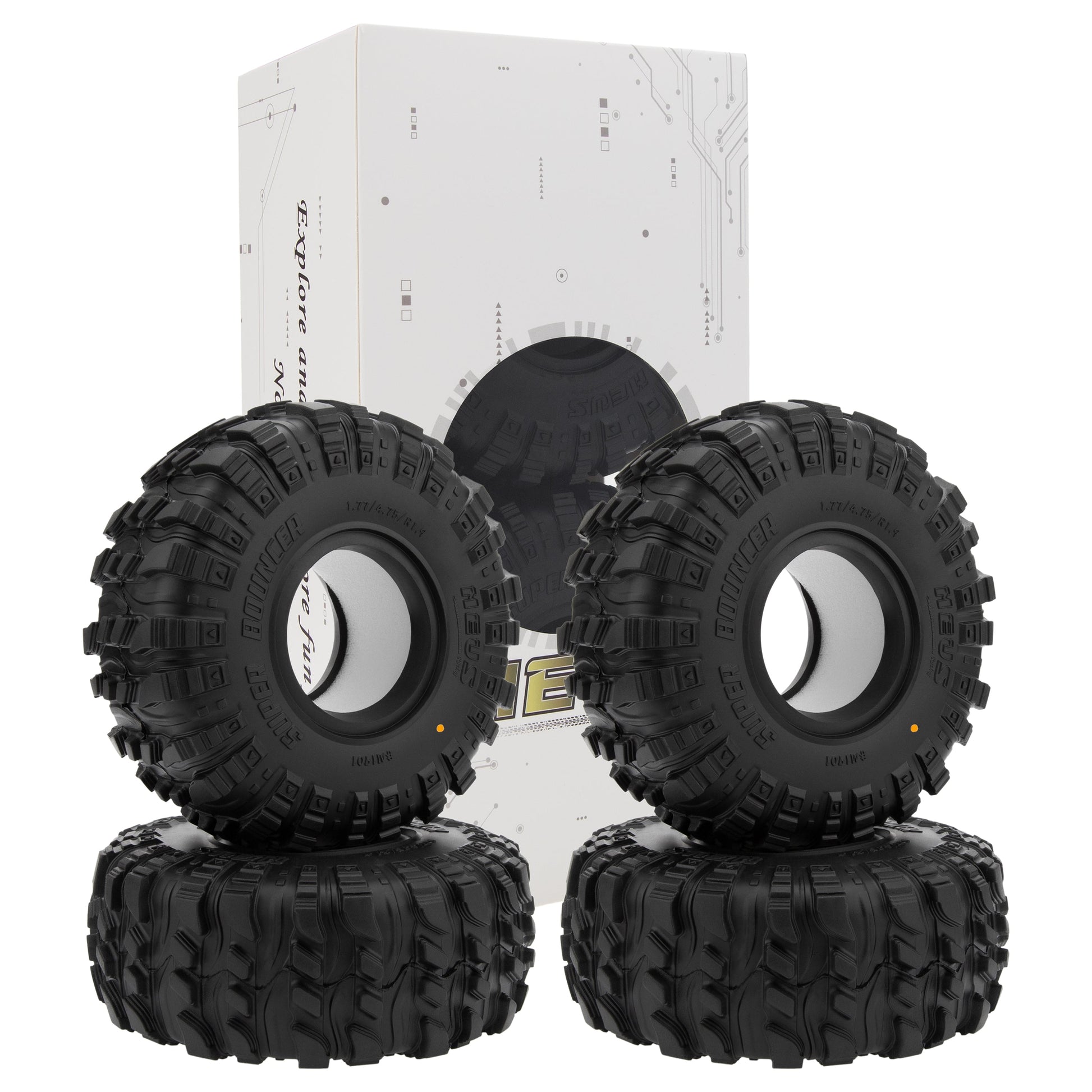 1.9 Inch Super Bouncing M1901 tires Package