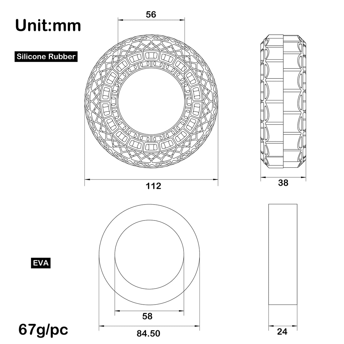 1.9 inch Tire inserts