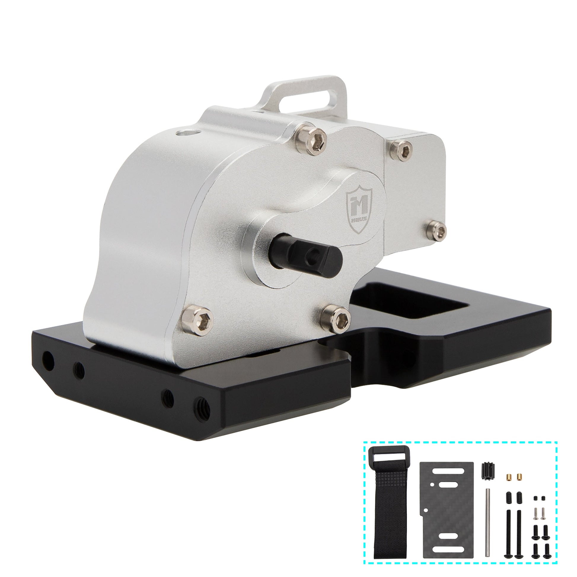 Silver SCX10 V2 LCG Overdrive Transmission