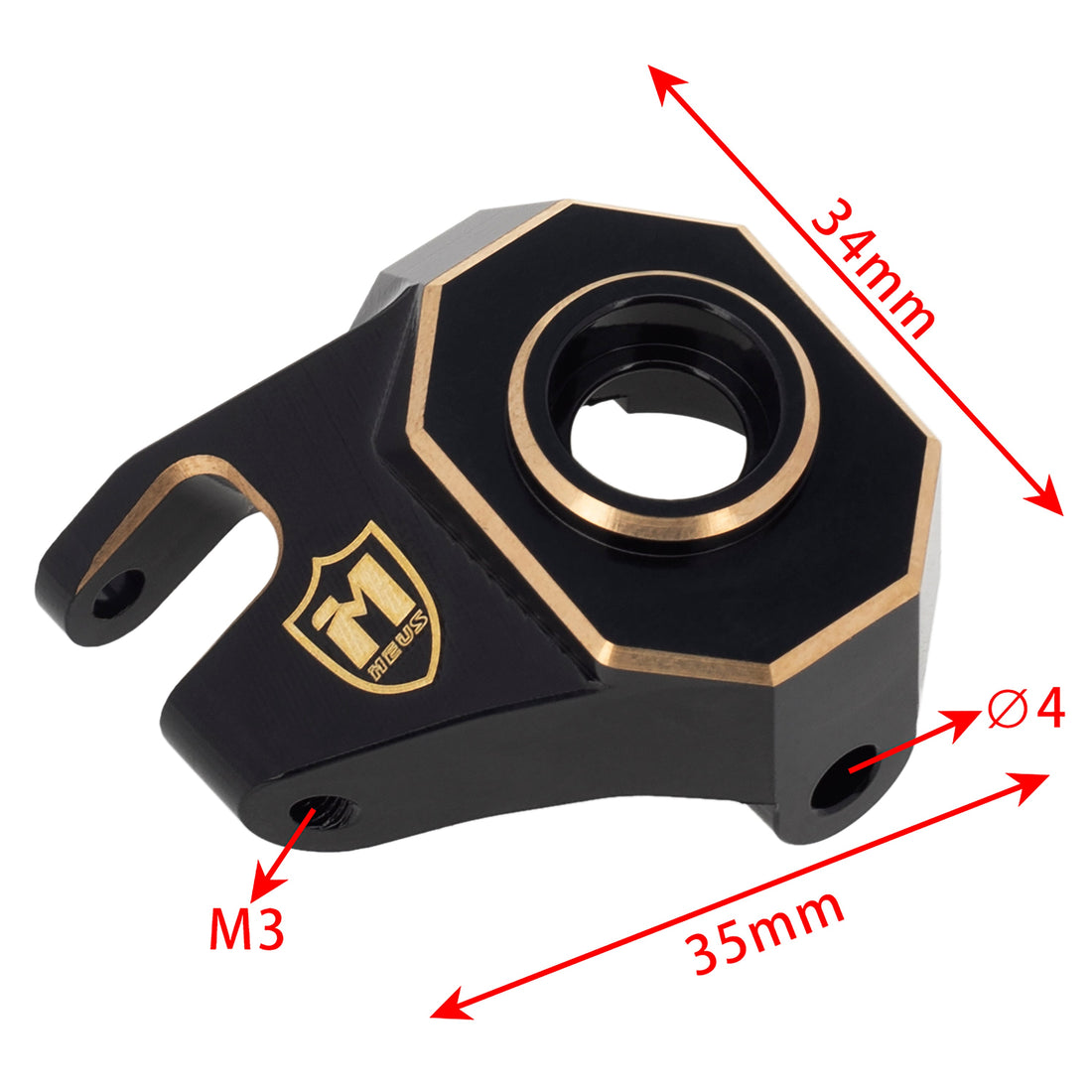 Brass Steering Knuckles for 1/10 Axial SCX10 PRO &amp; SCX10 III