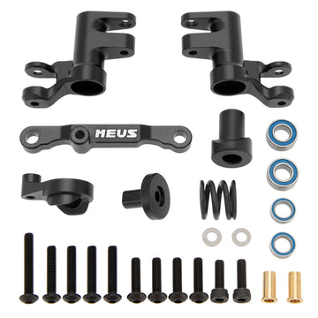 MEUS Racing Aluminum BellCrank Steering Set with 25T Servo Horn for Traxxas 1/16 Mini Maxx