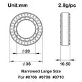 36×10.5mm silicone tire inserts Size