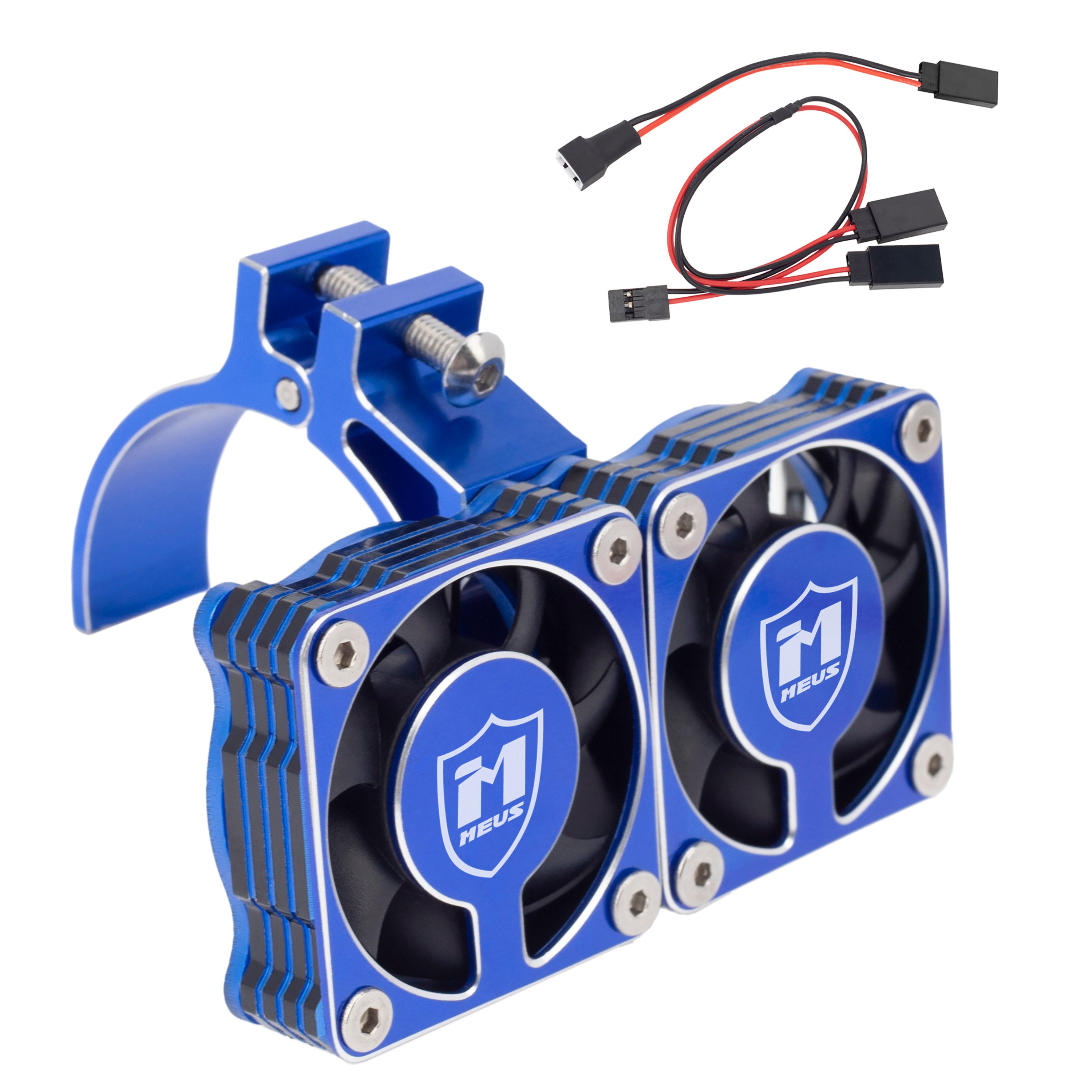 MEUS Racing RC Motor High-Speed Cooling Fan with Adjustable Mount for ...