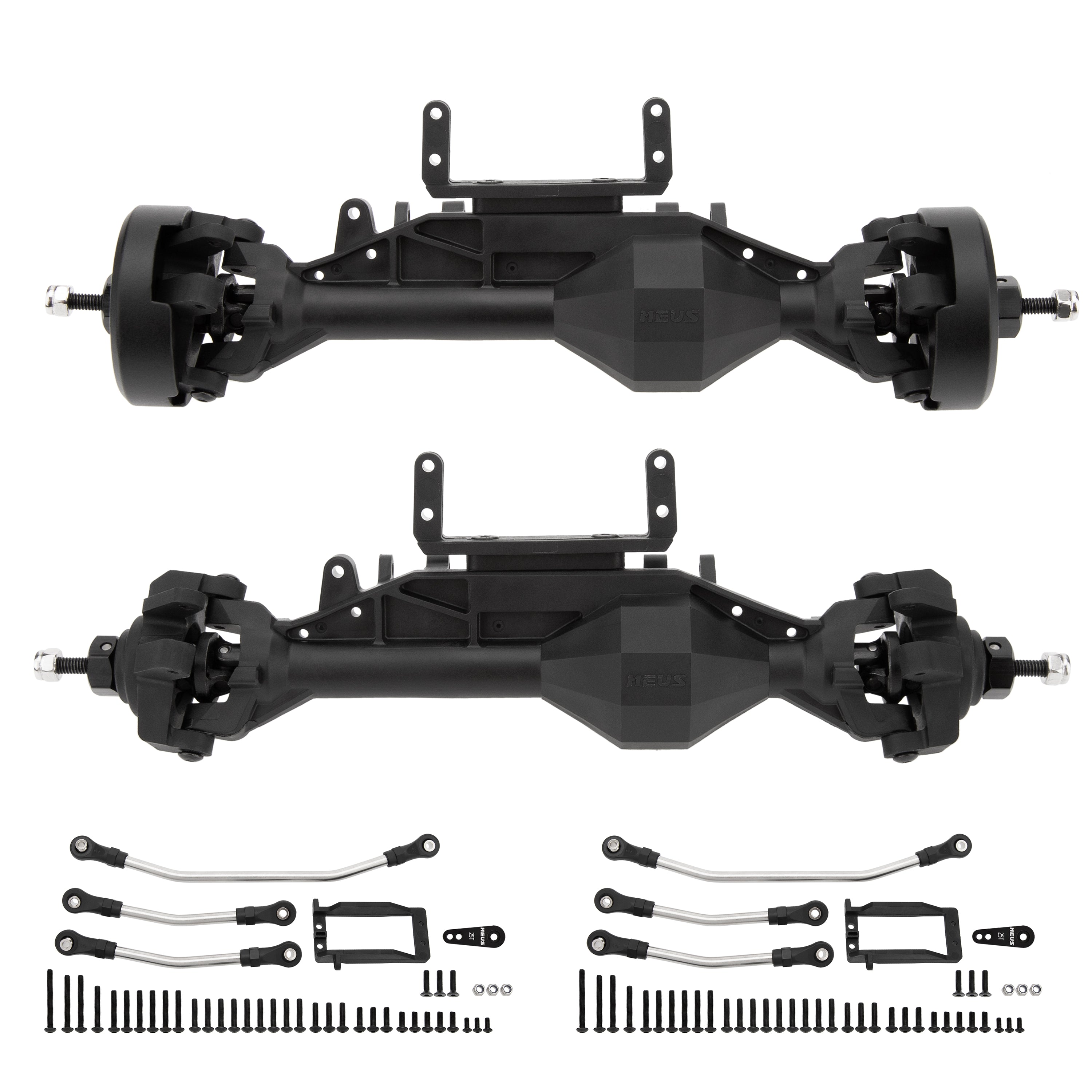 MEUS Racing 1/10 Nylon ISO Straight Axles with Front Axle Counterweigh