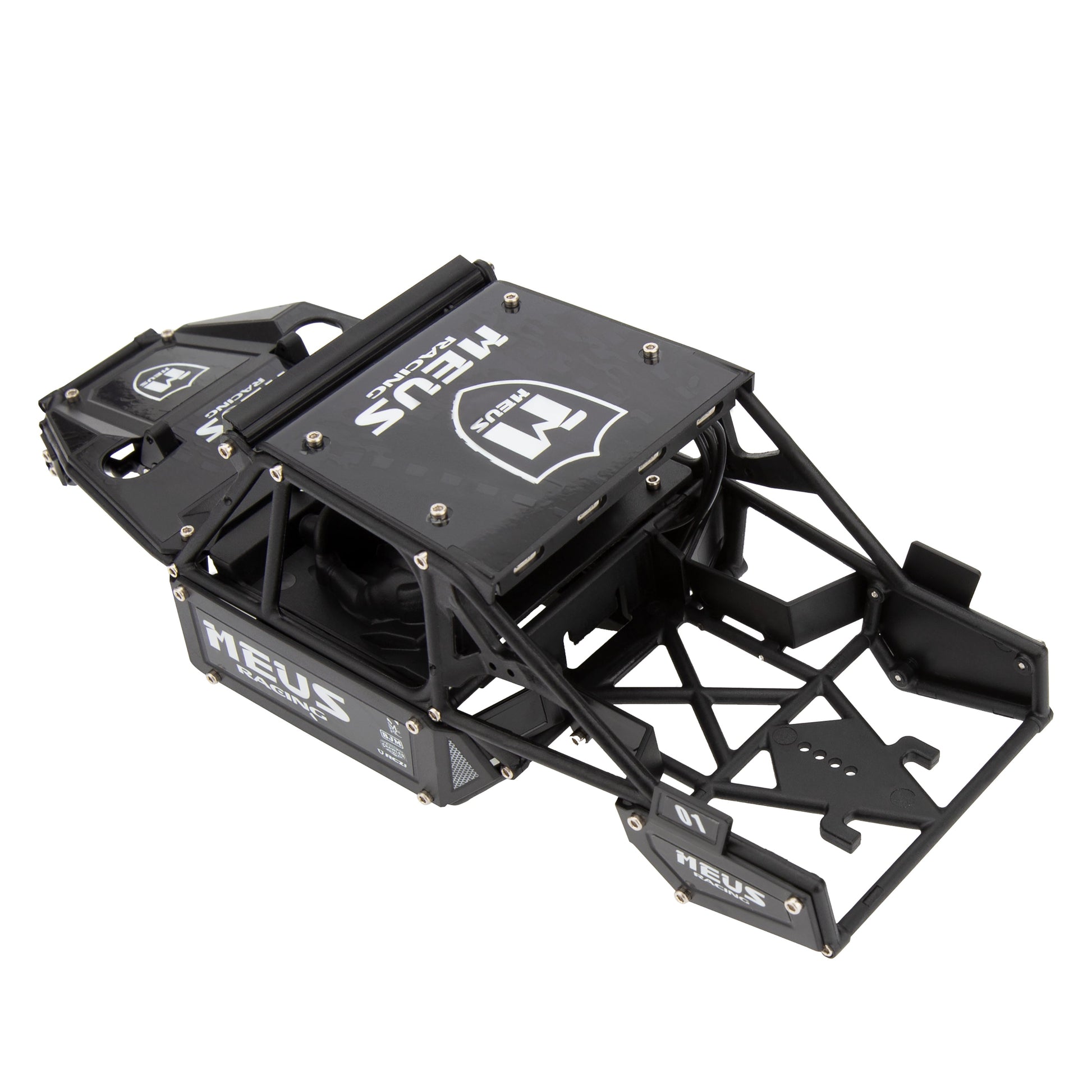 Black SCX24 Mantis Roll Cage Chassis Body Shell