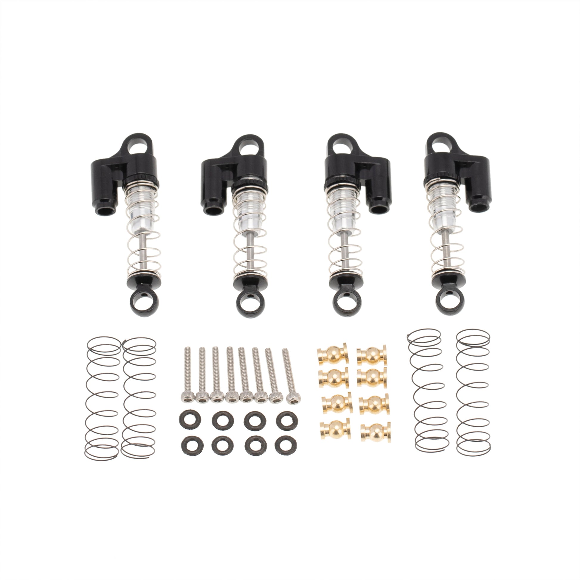 4pcs Black Aluminum SCX24 Shocks