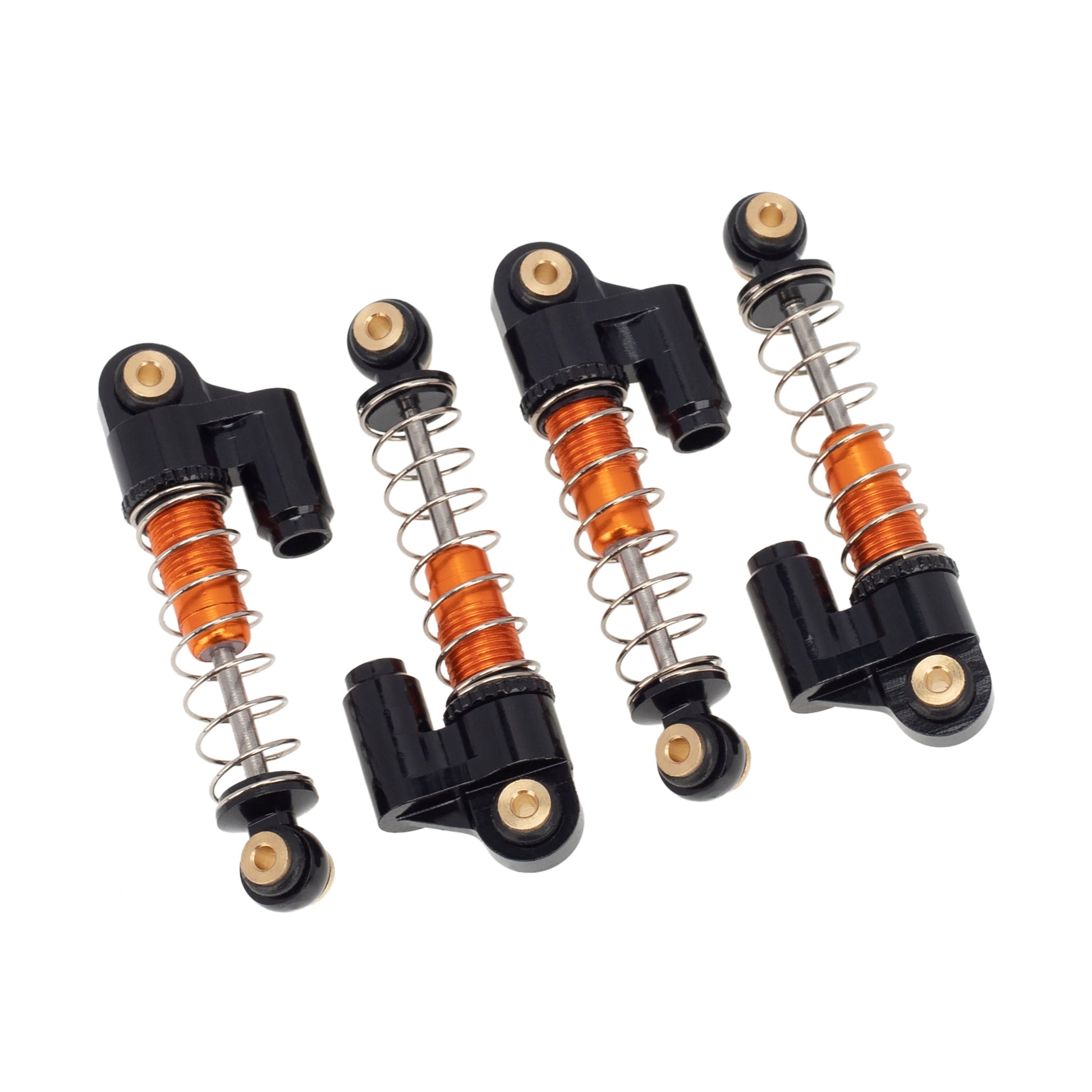 4pcs Orange Aluminum Shocks