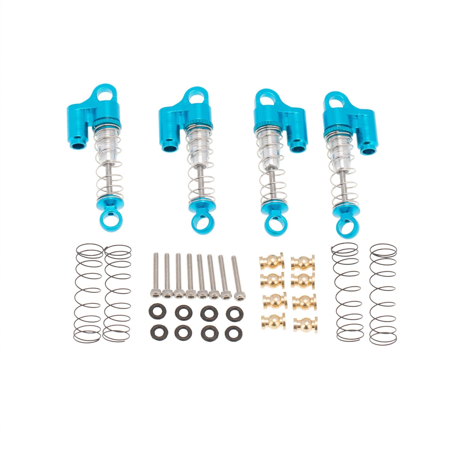 4pcs blue SCX24 Aluminum Shocks