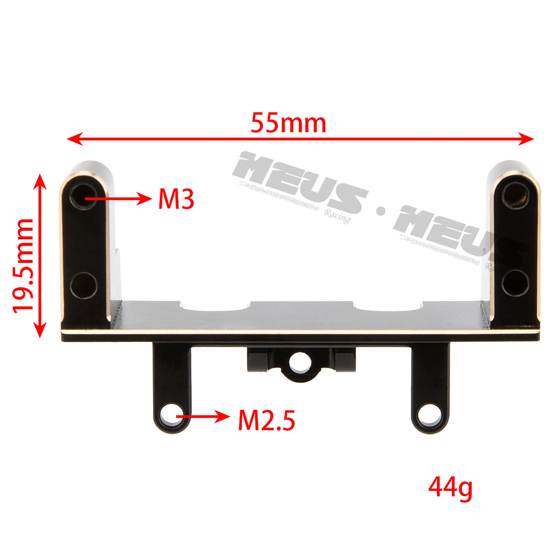 Meus Racing 1/18 RC Model Car Brass Front Servo Mount package list