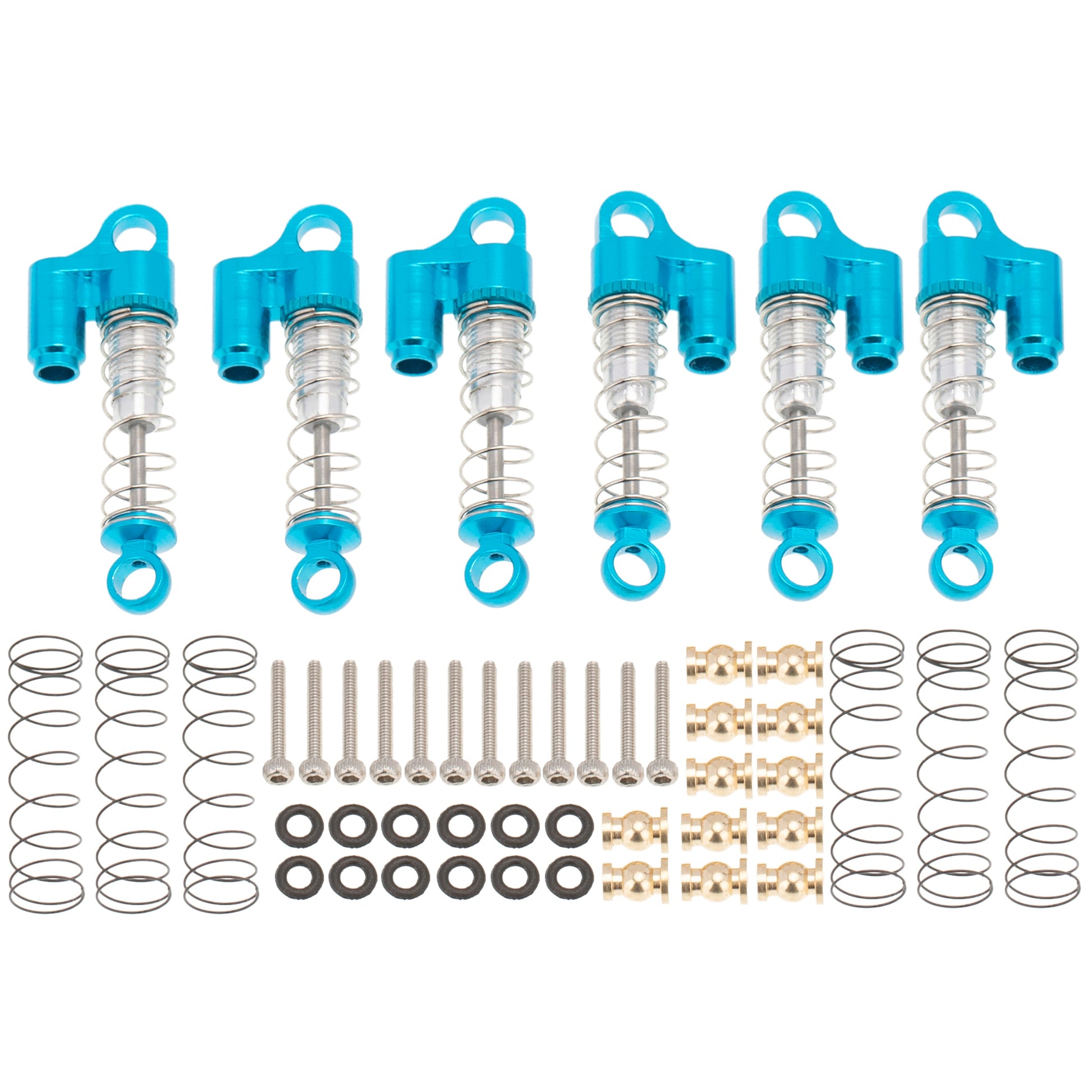 6pcs blue SCX24 Aluminum Shocks