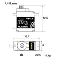 M3280S 8KG Digital Micro Servo Size for TRX4M SCX24