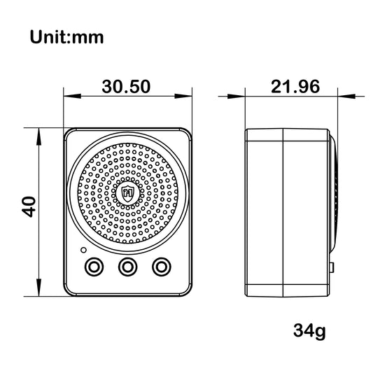 MEUS Racing RC Car Speaker MS-24 Engine Sound Simulator for 1/18 TRX4M 1/24 SCX24 FMS RC Crawlers