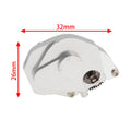 silver Aluminum Assembled Transmission Complete Gearbox for 1/24 Axial SCX24