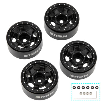 MEUS Racing 0.7-inch Beadlock Wheels Rims Deep-Dish Wheel for 1/30 Axial SCX30 1/32 Redcat Ascent-32 RC Crawler