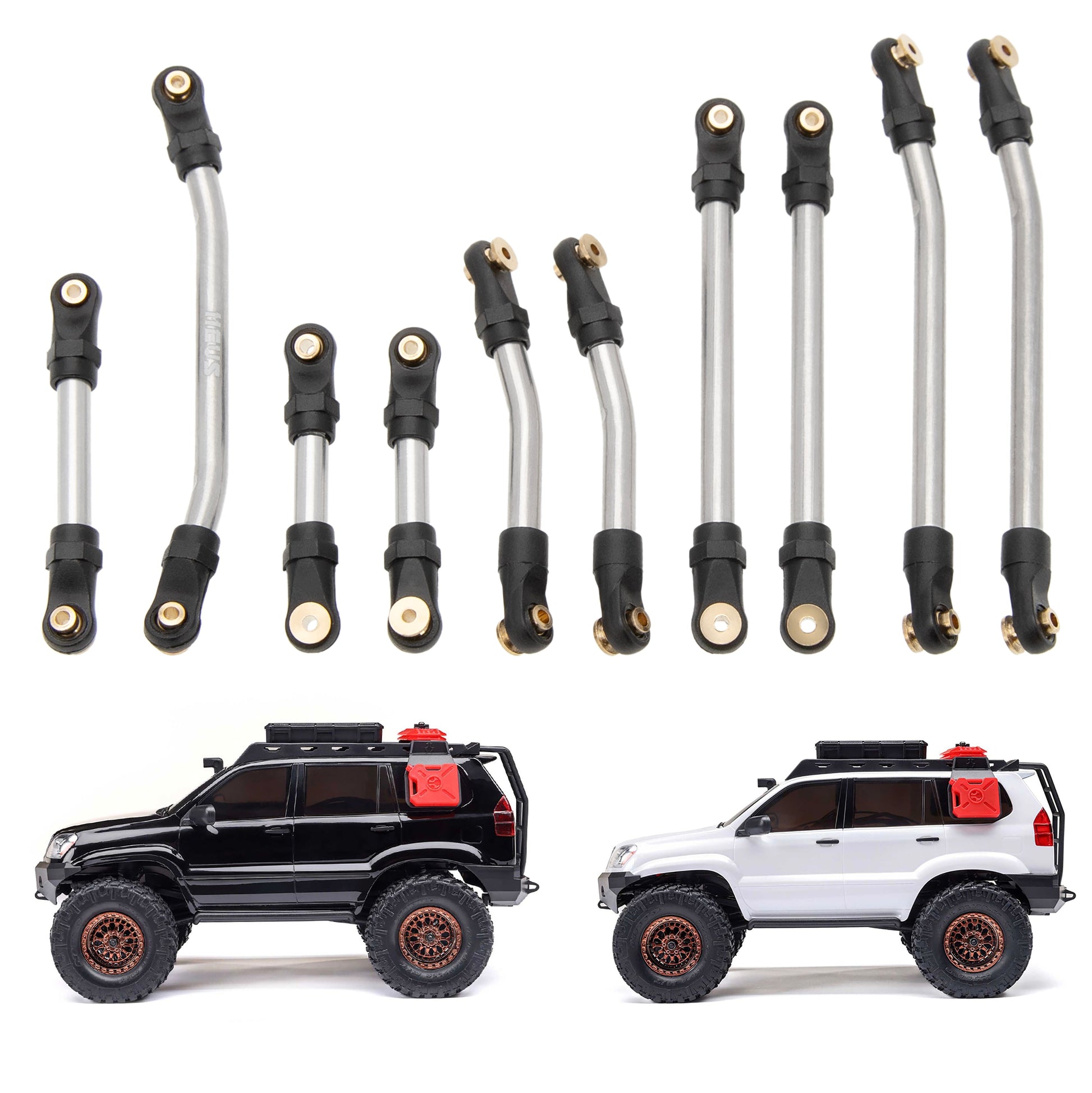 Aluminum SCX24 GX 470 High Clearance Chassis & Steering Links 