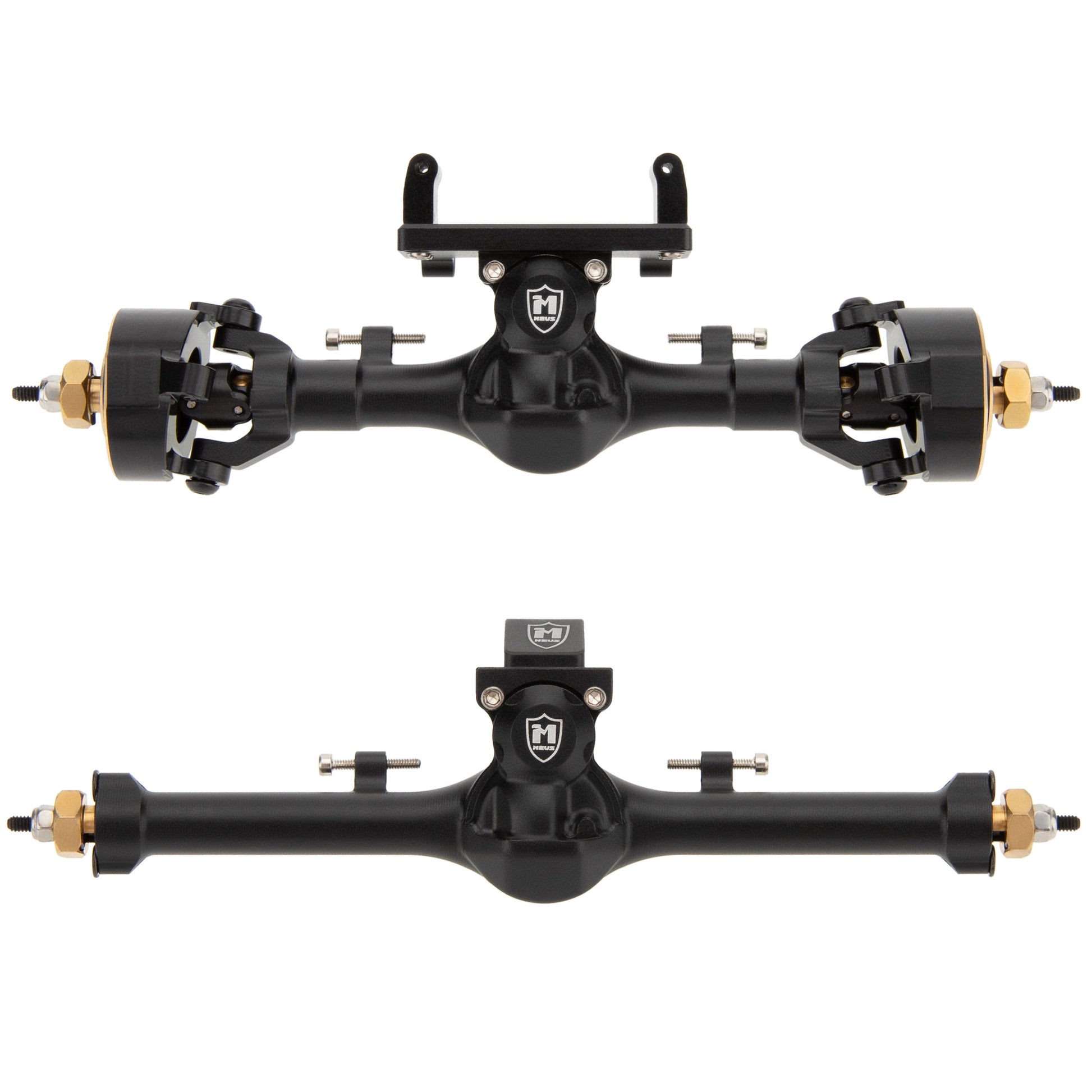 Black SCX24 Metal V3 Isokinetic Axles