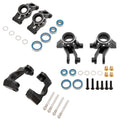 Black Aluminum Steering Knuckles C-Hub Stub Axle Carrier Kit