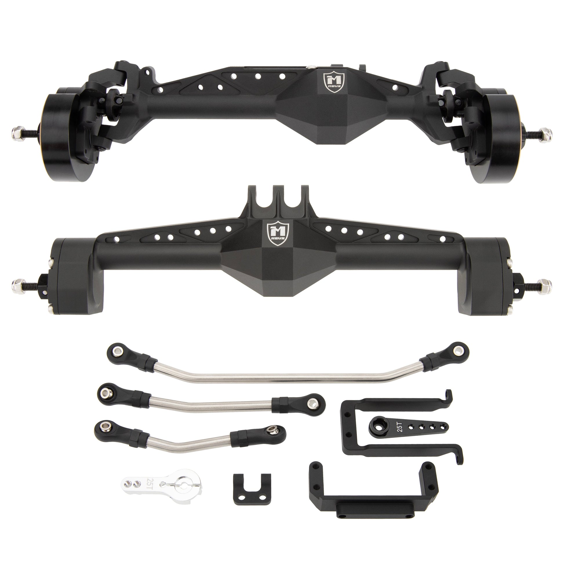 Black CHEAT CODE Capra 1.9 Isokinetic front and  rear axles