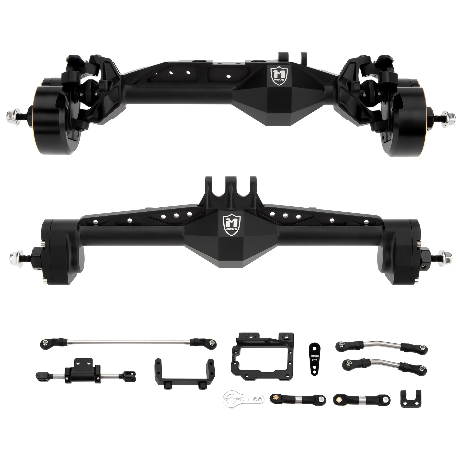 Black CHEAT CODE V2 Capra 1.9 Isokinetic front rear axles