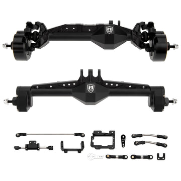 Black CHEAT CODE V2 Capra 1.9 Isokinetic front rear axles