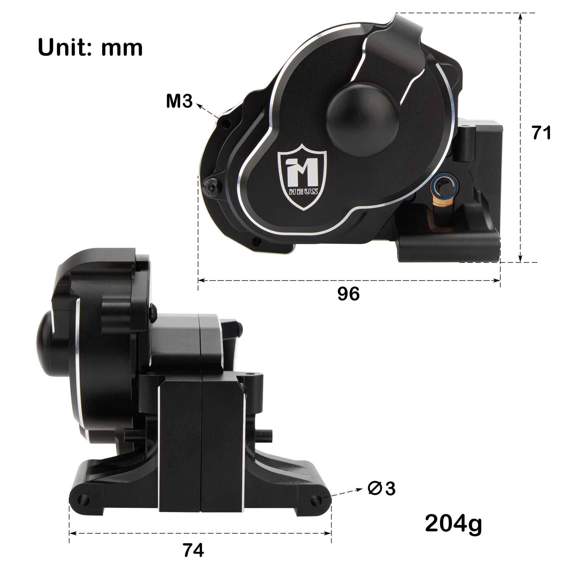 Black Complete Transmission Size for 272 272R