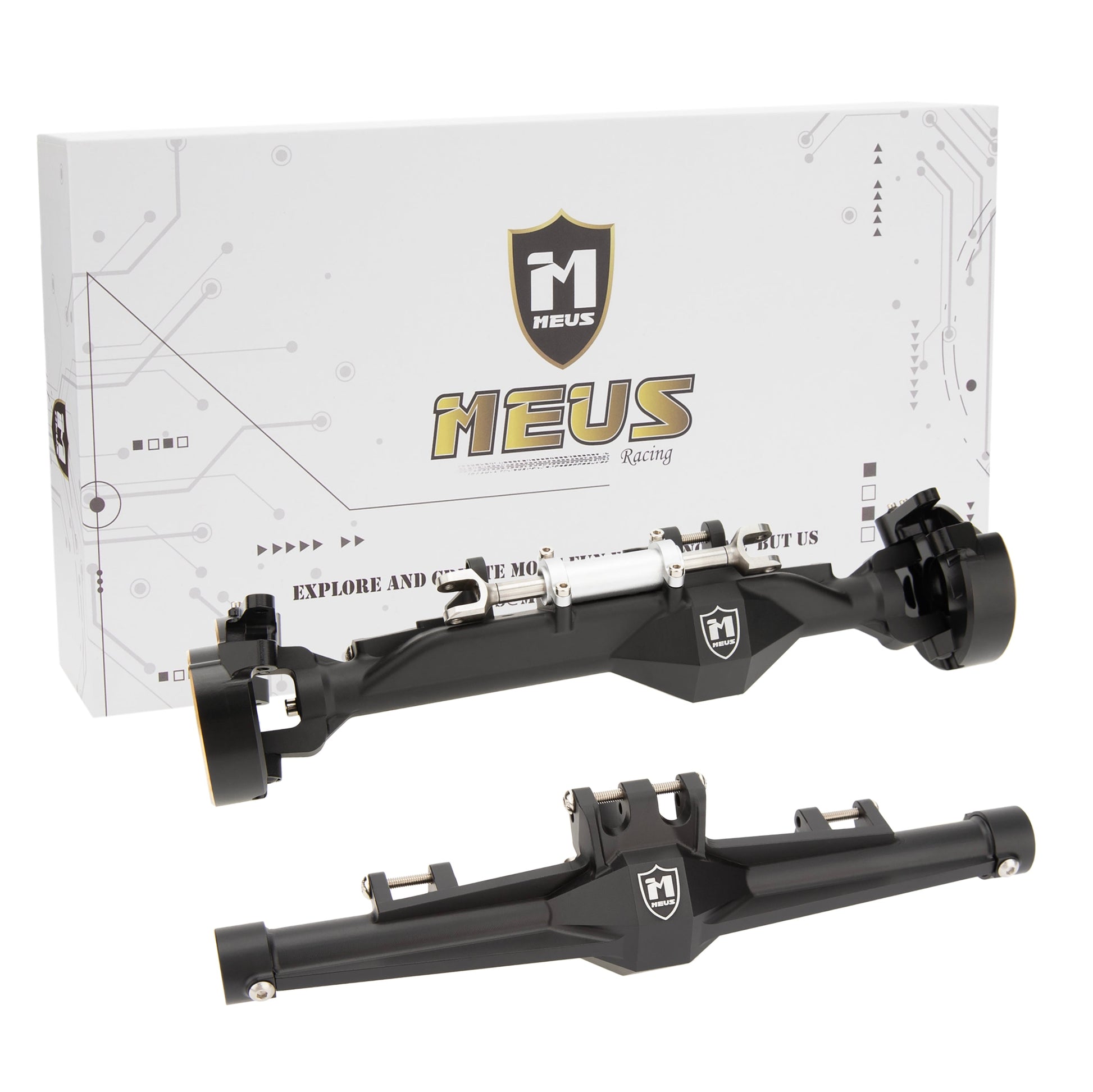 Black H10 Optic Isokinetic Front Rear Axles Housing