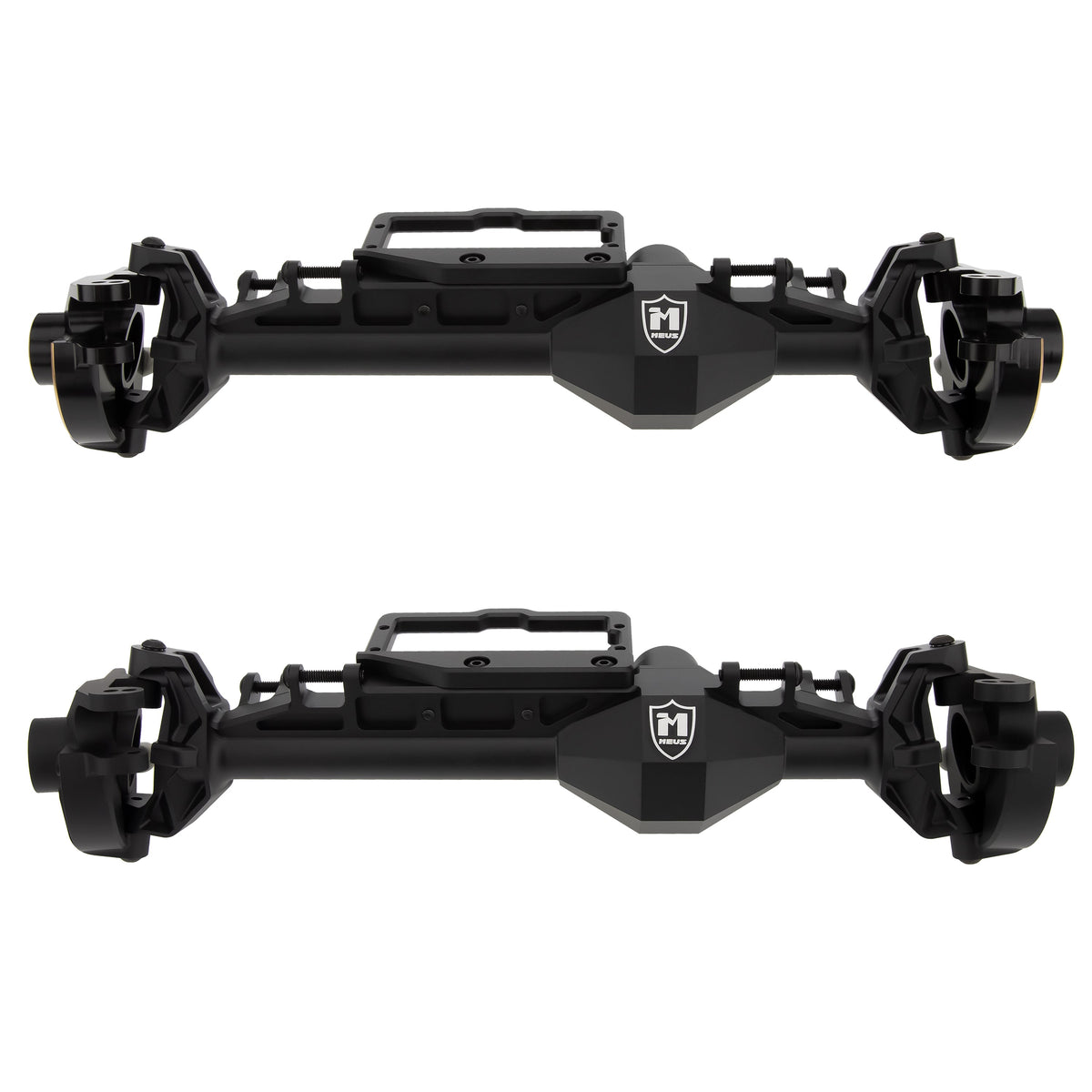 Black Redcat Vertex-6 4WS front axle housings