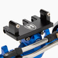 Blue SCX24 Isokinetic front axle servo mount