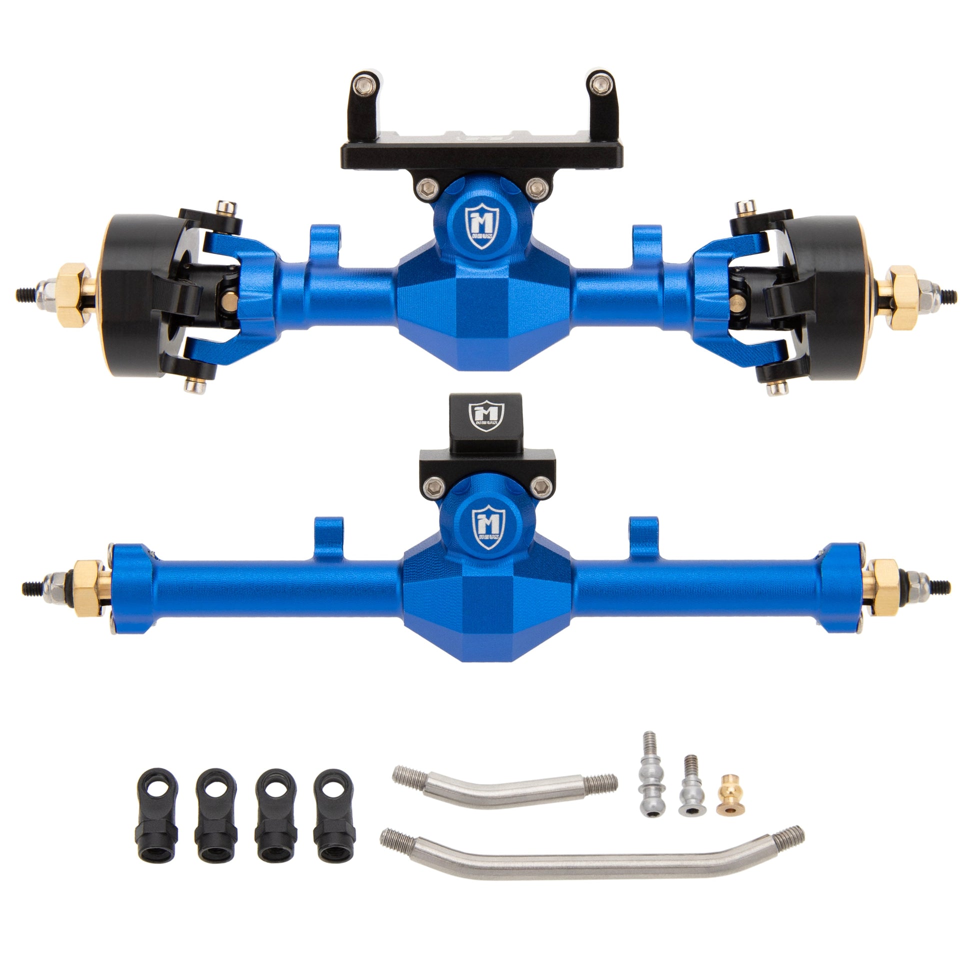 Blue SCX24 Isokinetic front and rear axles
