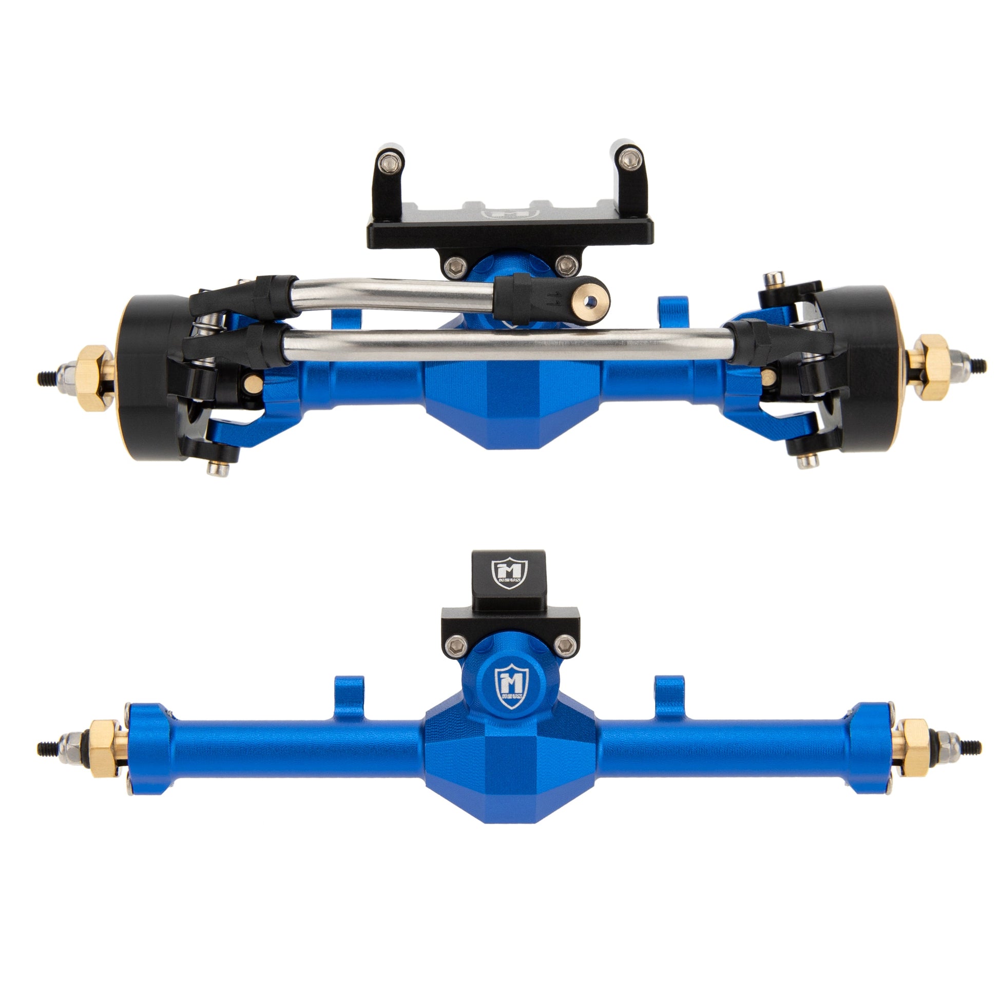 Blue SCX24 Isokinetic front and rear axles