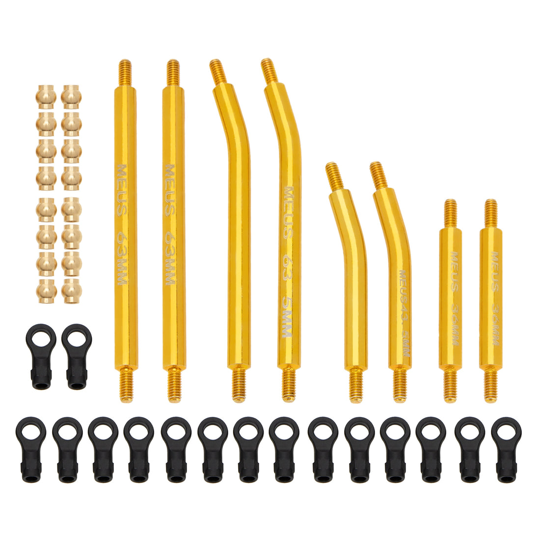 Brass Chassis Links for TRX4M High Trail K10 F150