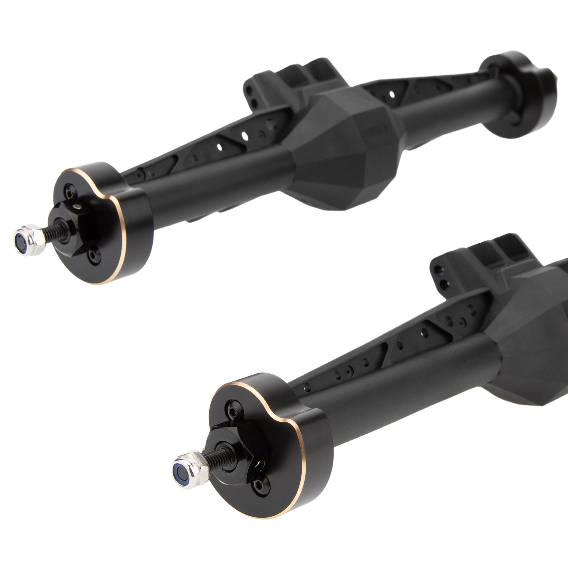 Brass Rear Outer Portal Cover for Capra 1.9 UTB Straight Nylon Axle 