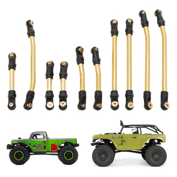Brass SCX24 Deadbolt High Clearance Chassis & Steering Links 