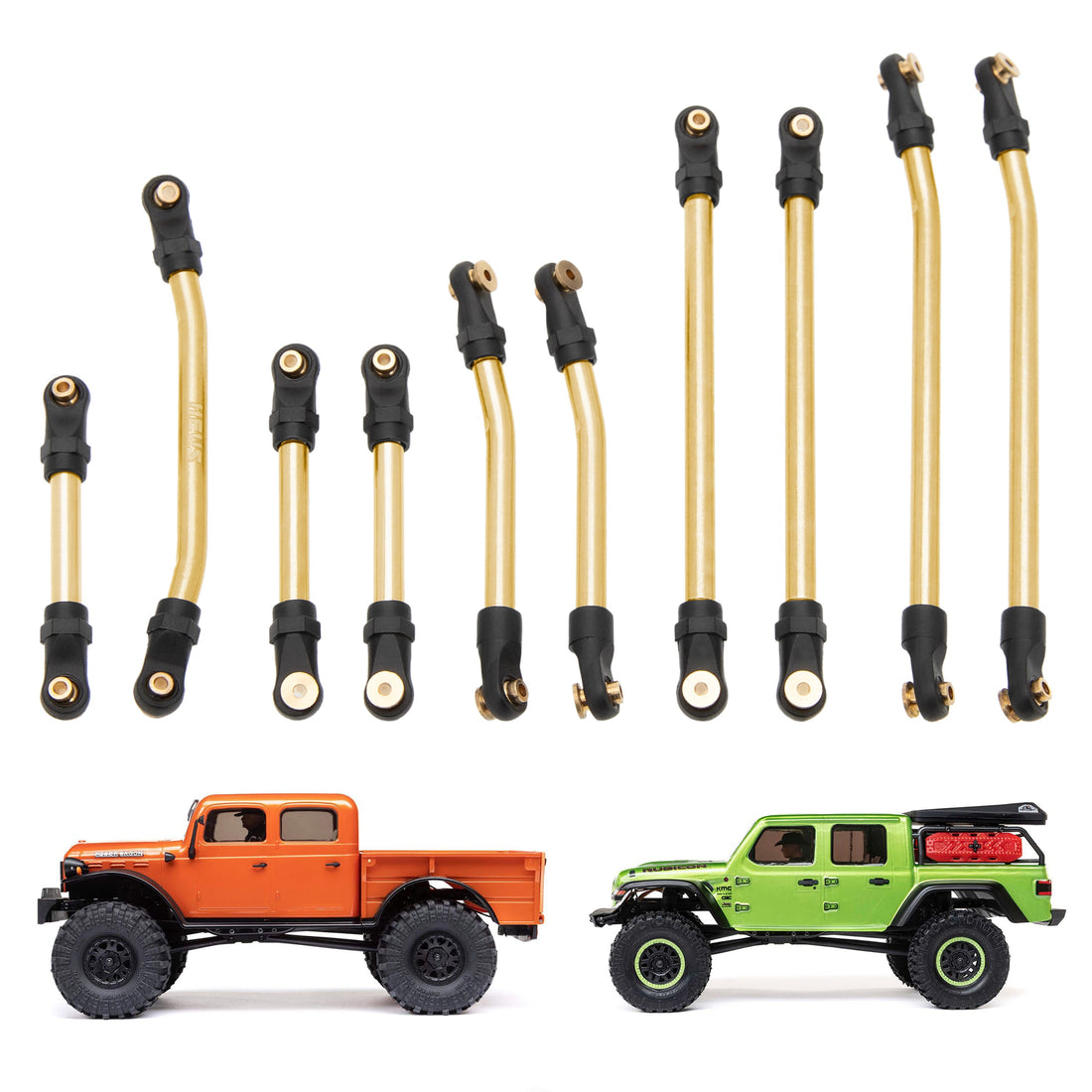 Brass SCX24 Gladiator High Clearance Chassis & Steering Links 