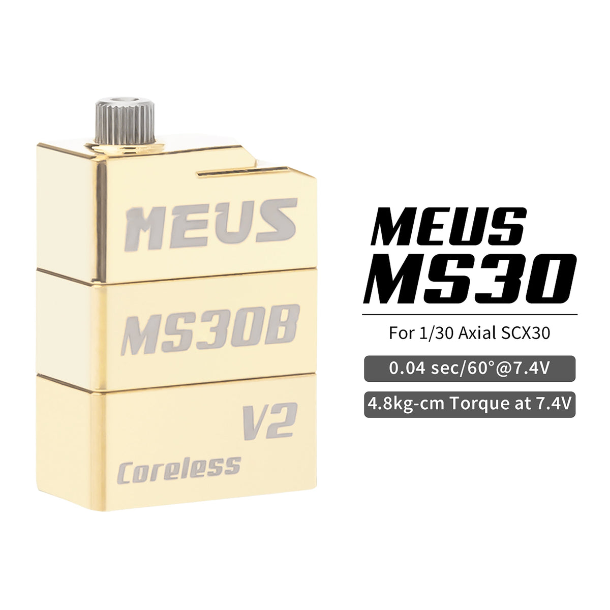 Brass SCX30 V2 coreless servo 