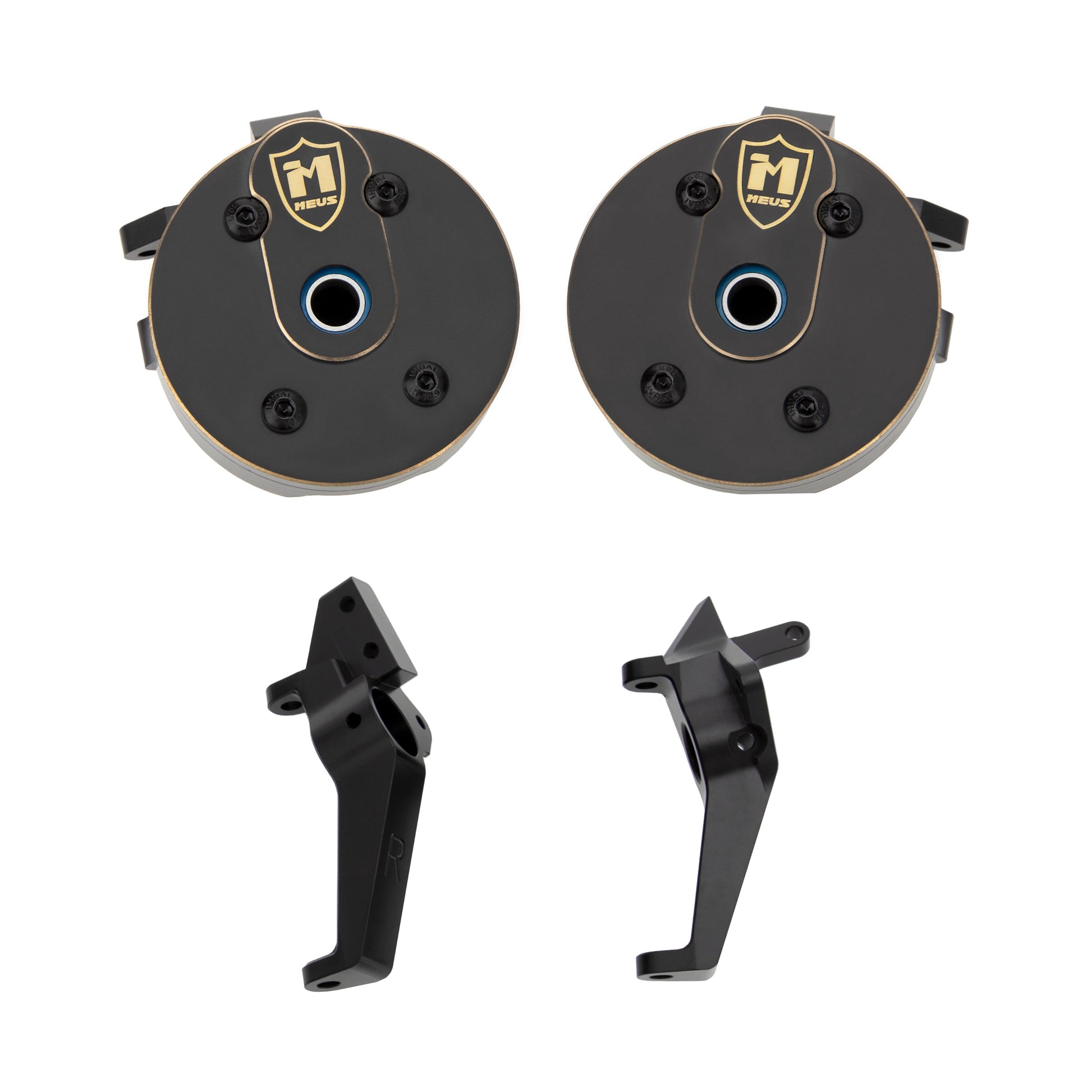  Brass Steering Knuckles C-Hubs for Axial 1/8 AXP8 GILAMON 2.2