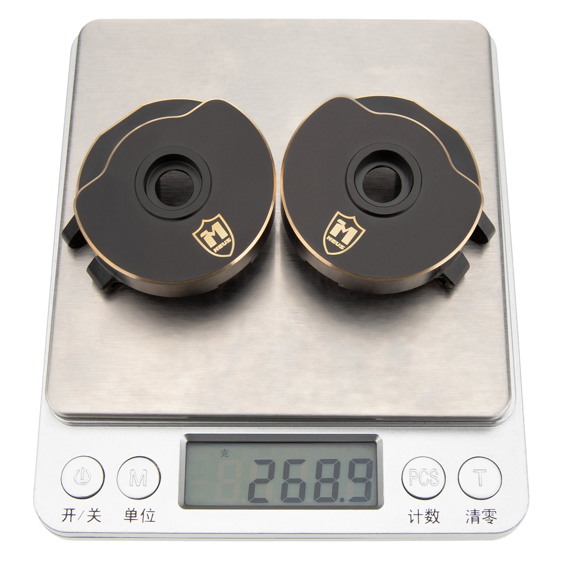 Capra 1.9 UTB Straight Axle Brass Steering Knuckles weights 269g