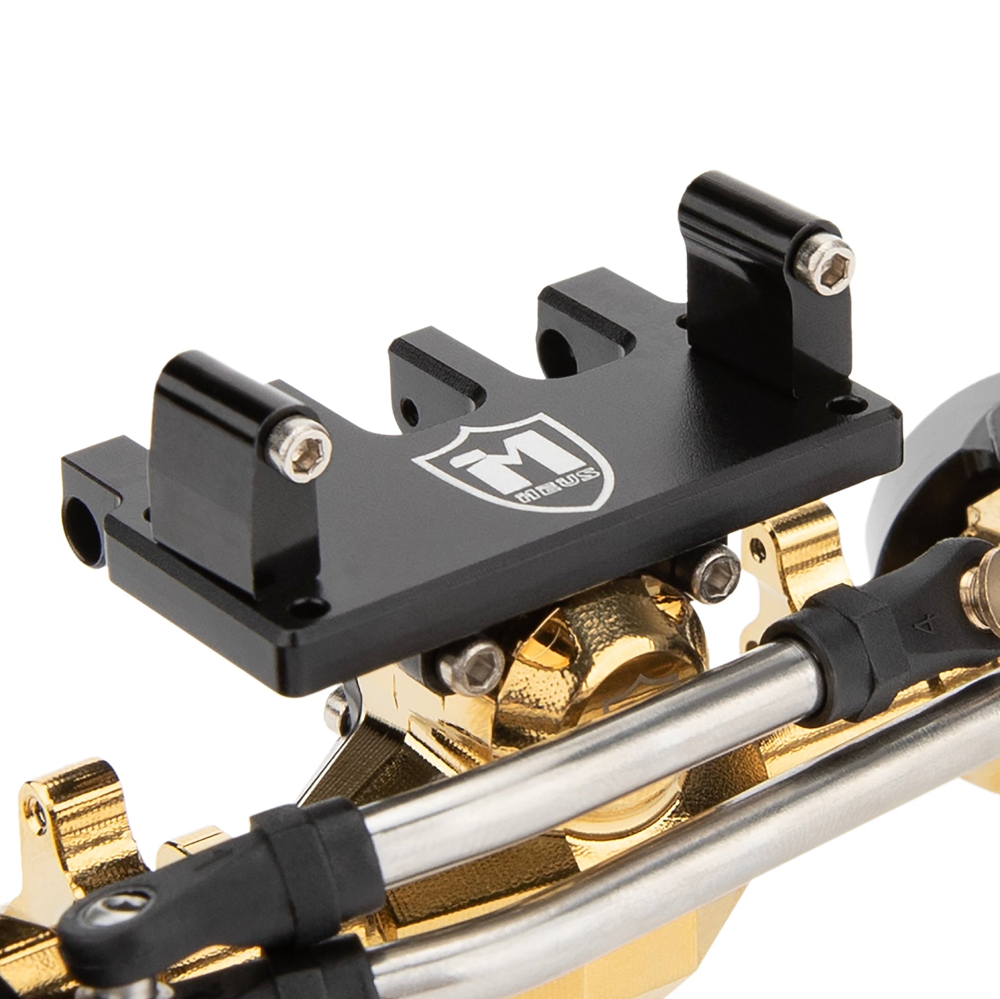 Blue SCX24 Isokinetic front axle servo mount