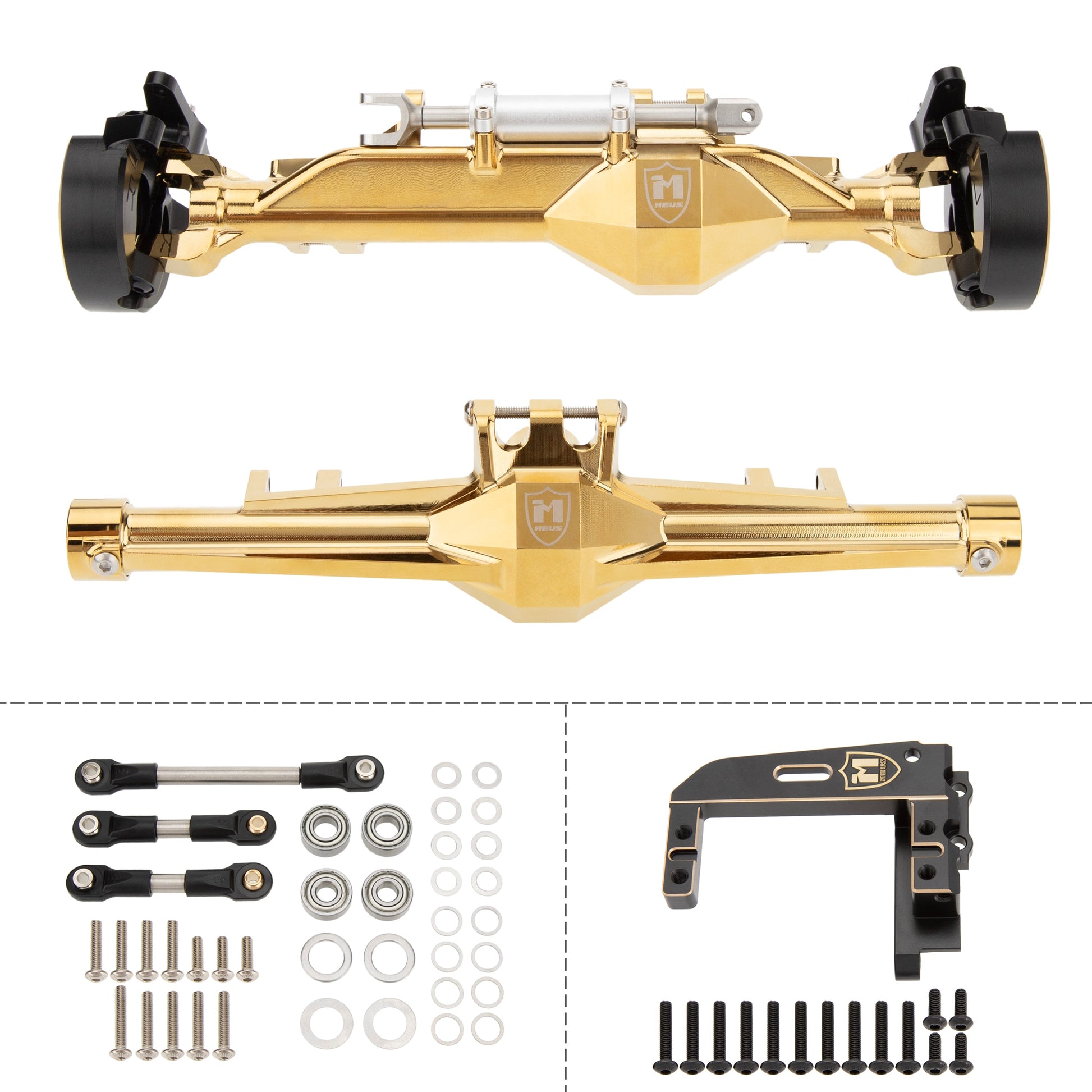 Gold H10 Optic Isokinetic Front Rear Axles Housings Package