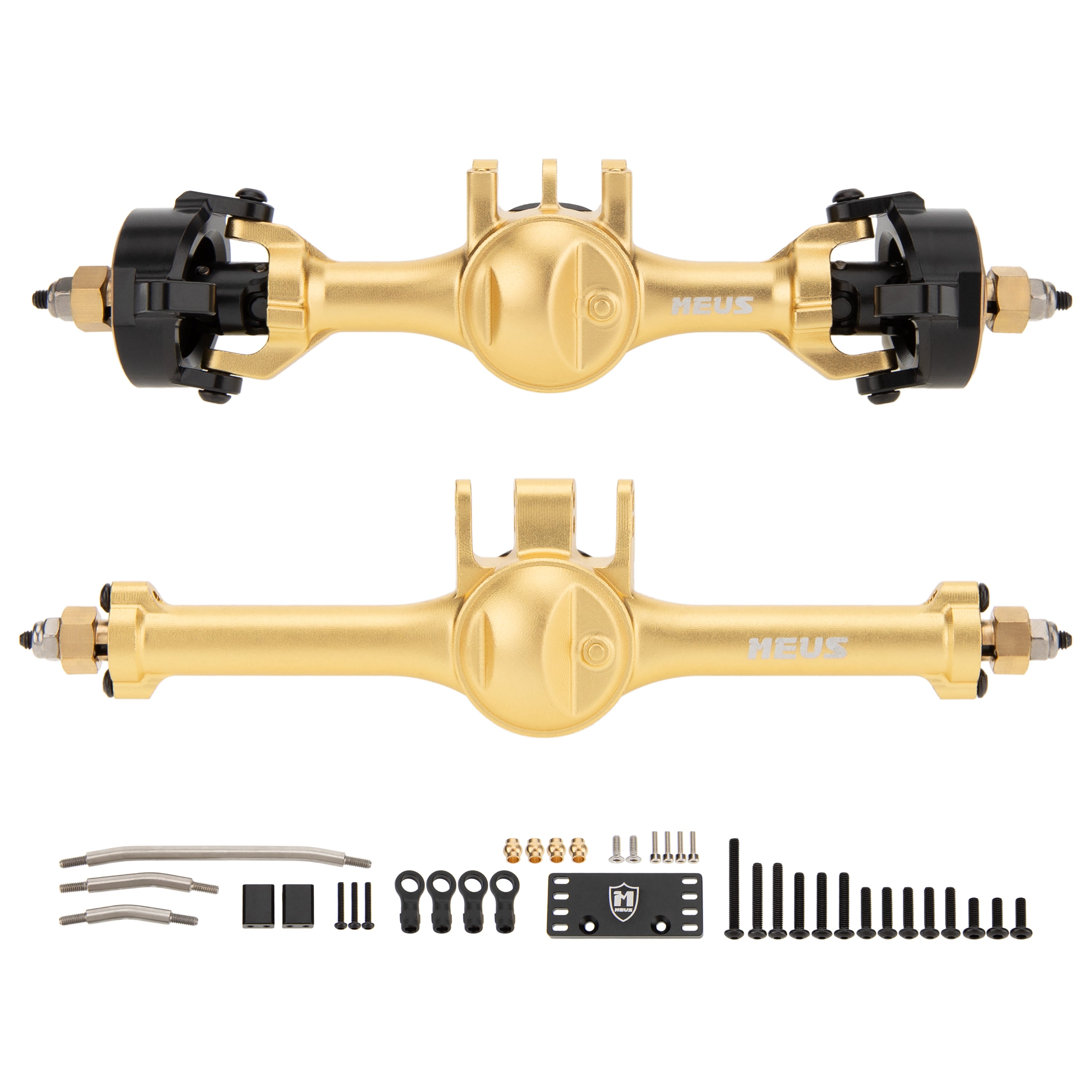 MEUS Racing TRX4M Metal V2 Isokinetic Front & Rear axles with Adjustab