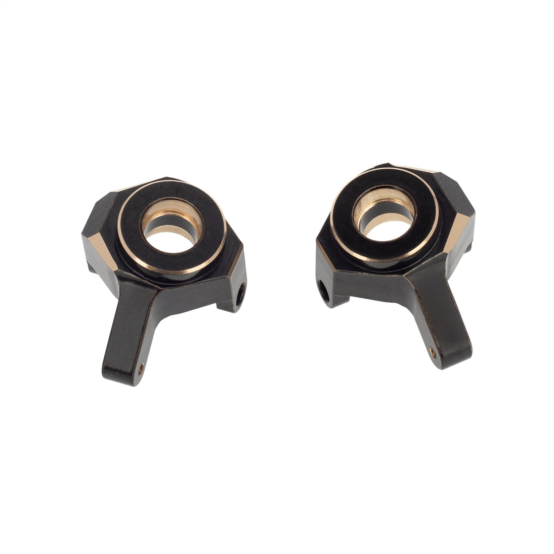 SCX24 Brass Steering Knuckles and Widened Wheel Hex Connector 