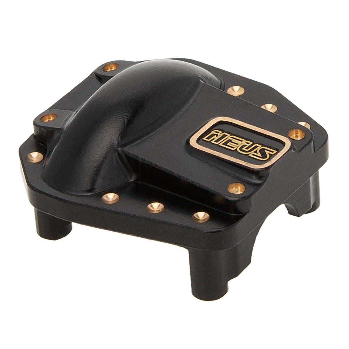Diff Protectors MEUS Racing Black Coated Brass Front Rear Axle Diff Cover for Axial SC