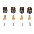 SCX24 Brass Widened Wheel Hex Connector 
