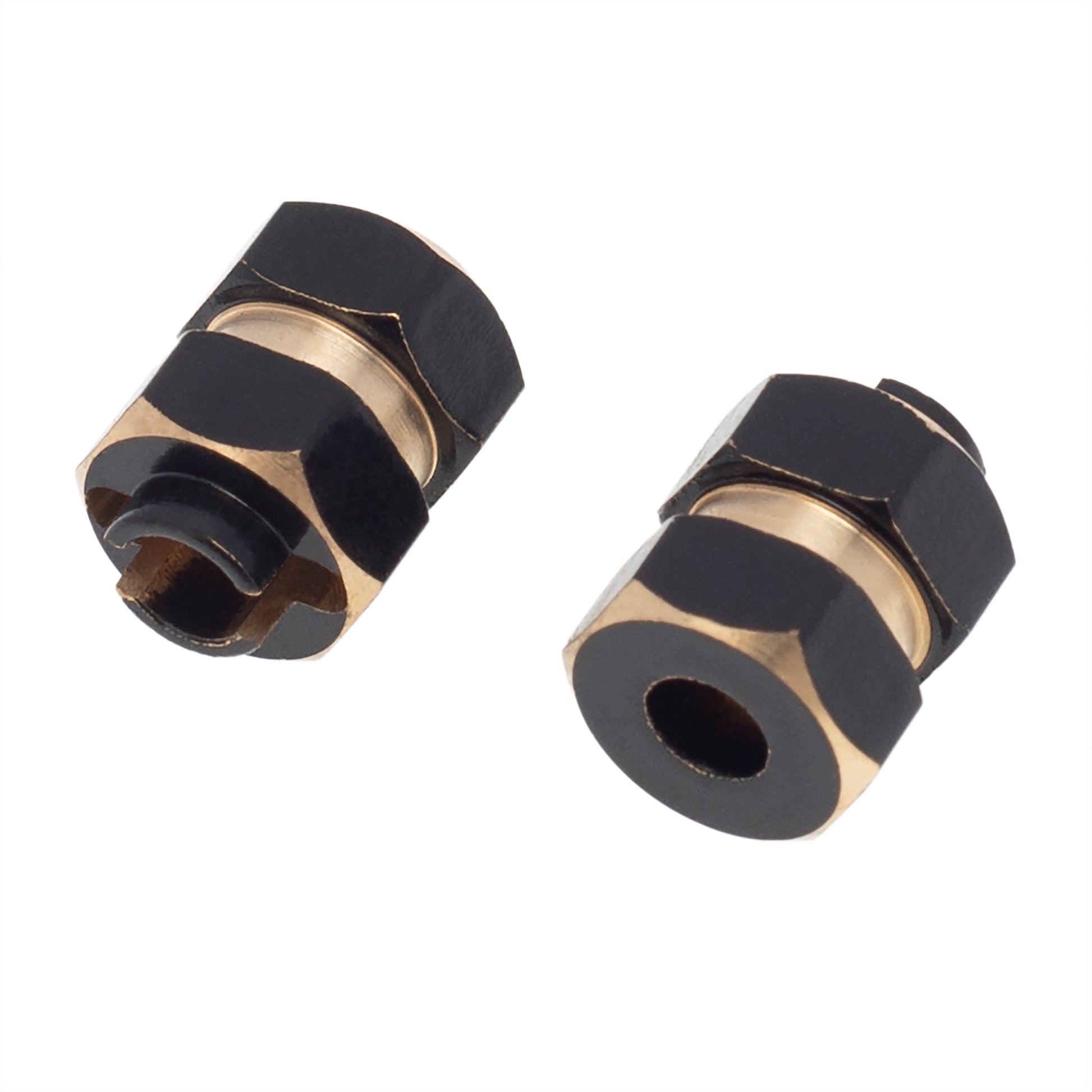 SCX24 Brass Widened Wheel Hex Connector 
