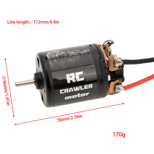 MEUS Racing 540 Brushed Motor for 1/10 Axial SCX10 I II III SCX10 Pro Capra 1.9 UTB Traxxas TRX4 RC Crawlers