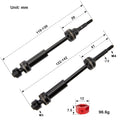Front and Rear Steel CV Driveshafts for Slash size