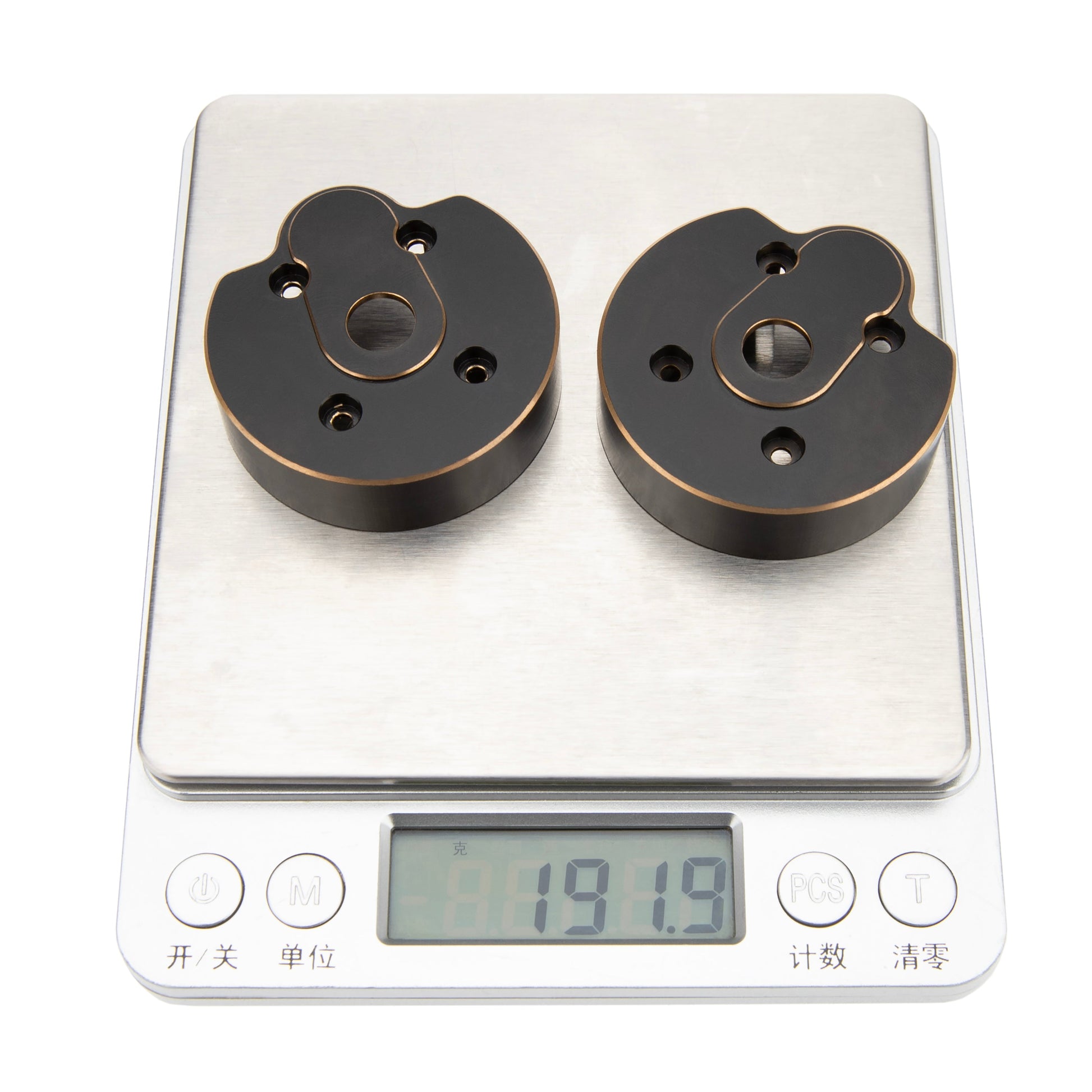 1/10 Brass Steering Knuckle Portal Cover for Capra 1.9 UTB Axles.