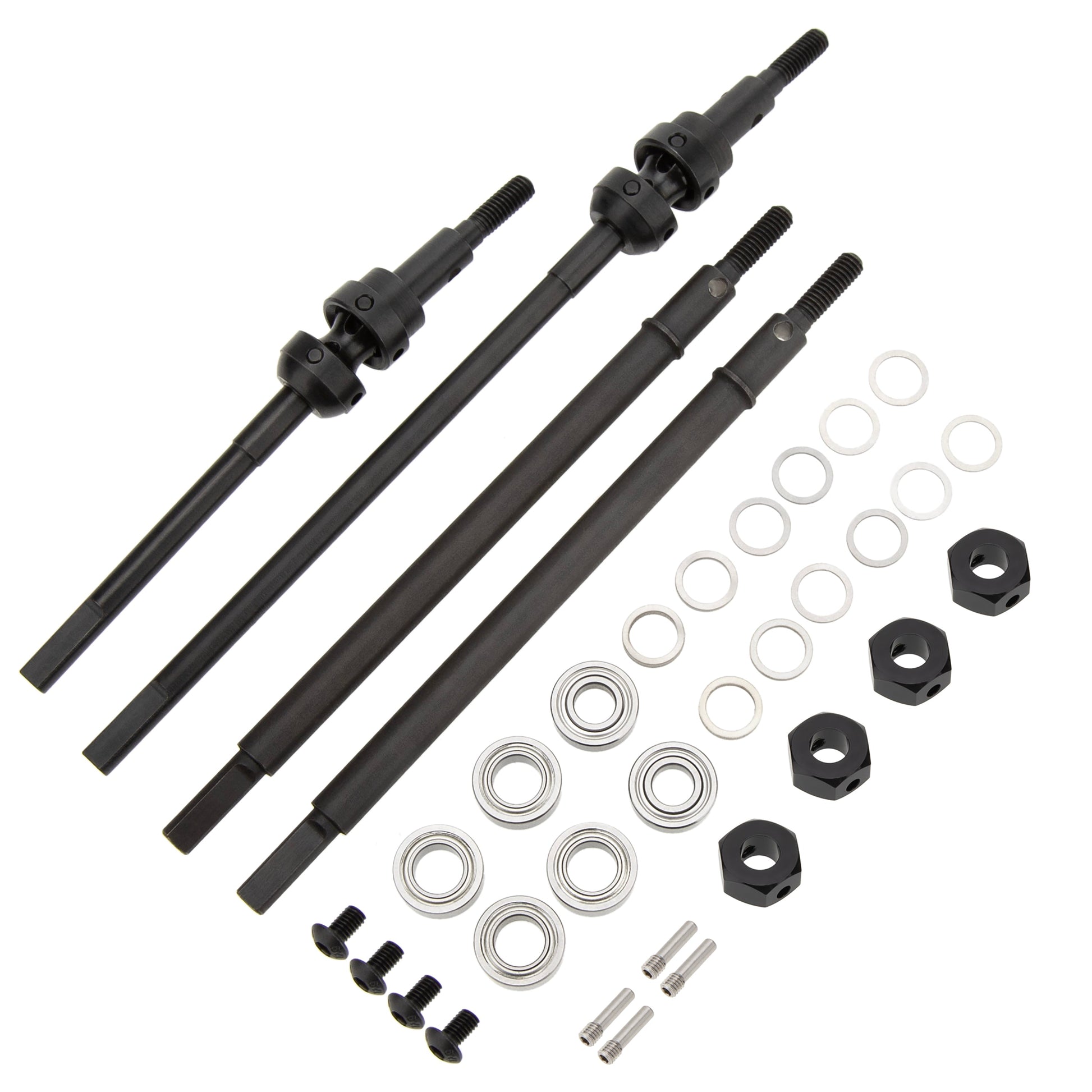 Isokinetic 3-section CVD Shafts for 1/10 Vanquish H10 Optic Axle