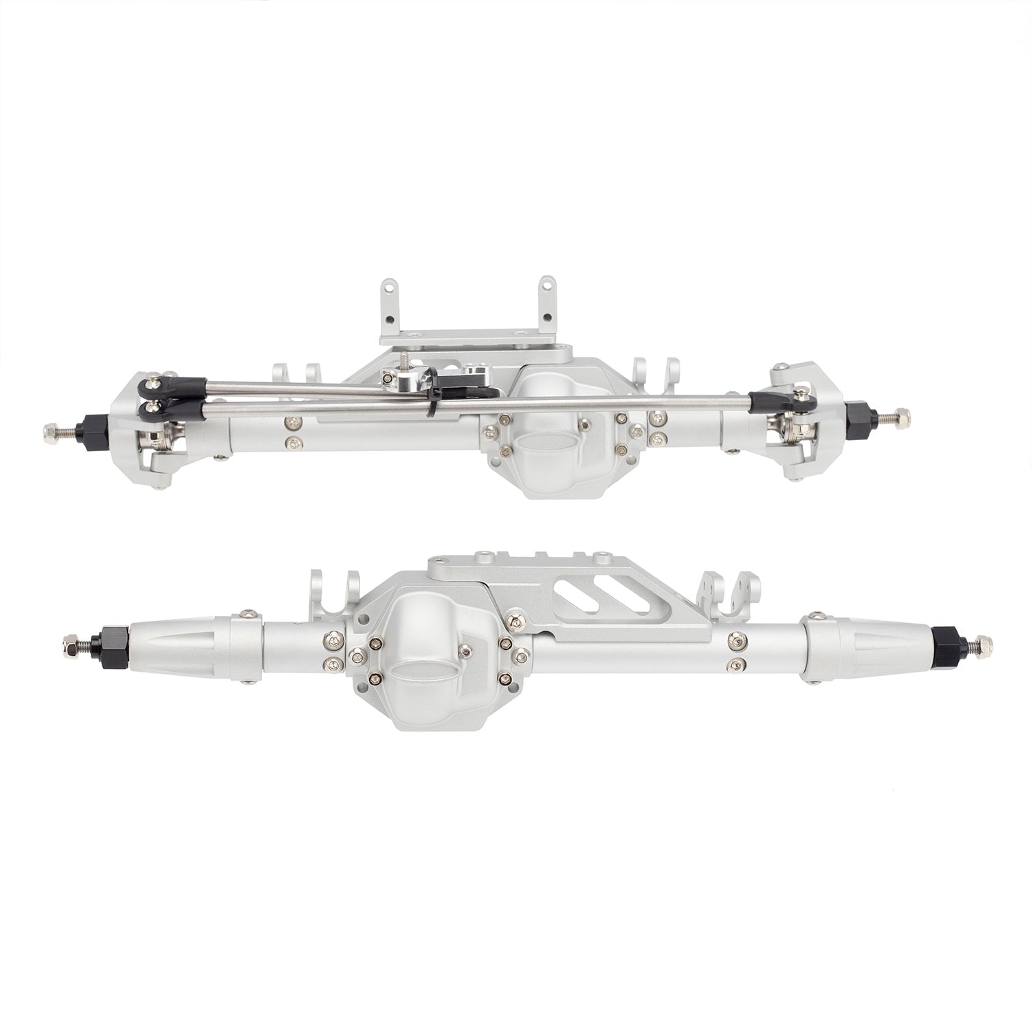 Silver Metal Front Rear Axles for 1:10 Axial Wraith