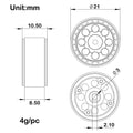 Model D Black 0.7-inch wheels size